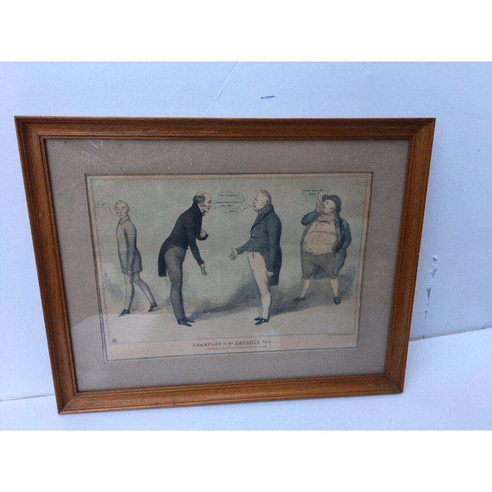 Tableaux Cadres Illustration Examples Laconic by CMotte Leicester Sq- HB 18"x14"